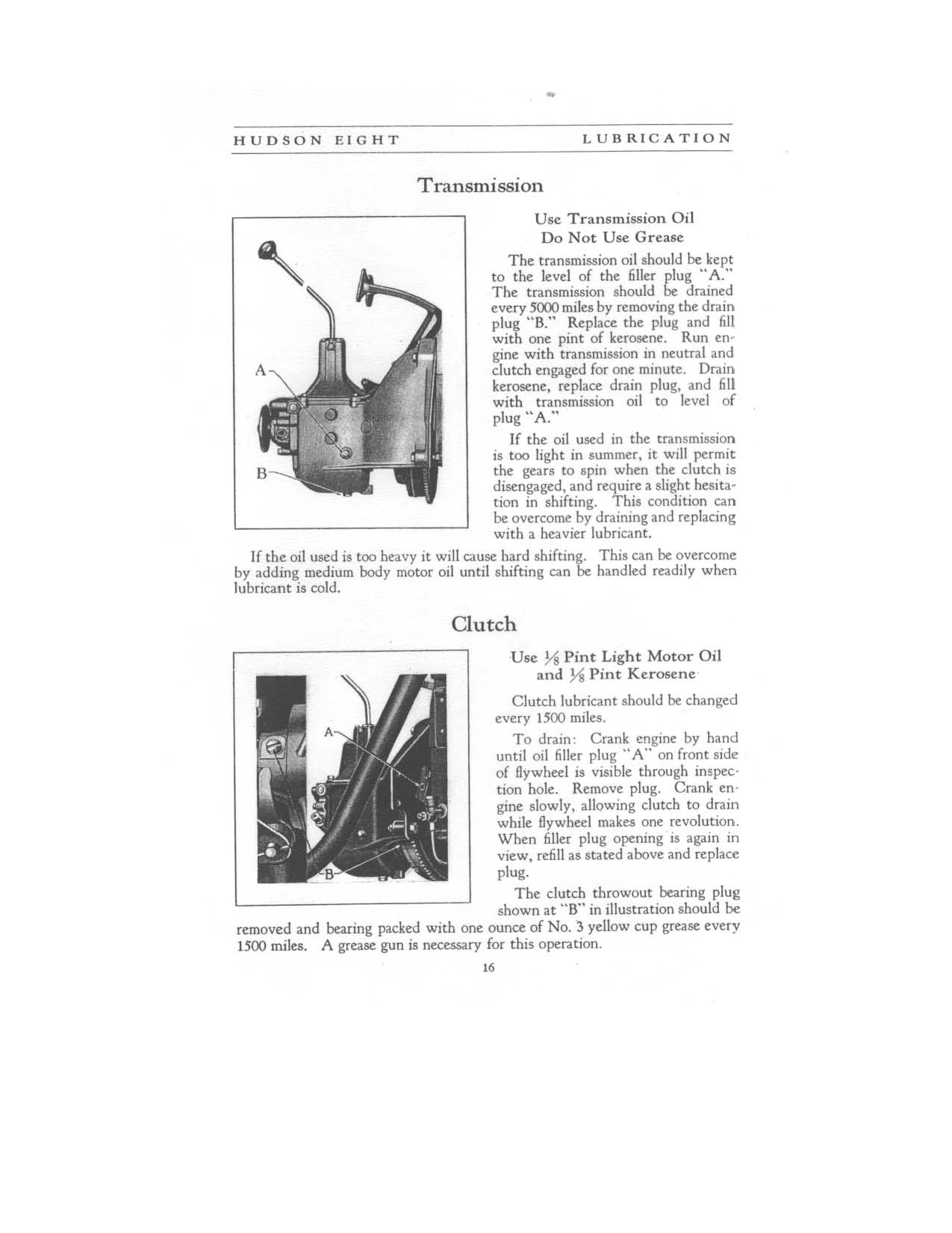 1931 Hudson 8 Instruction Book Page 15